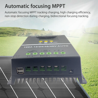 100A MPPT Solar PV Regler 4000W 12V 24V 36V 48V Solarladeregler Controller Lcd D 316116630366