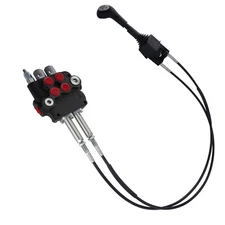 P80 Cable Remote Control Valve Kit 2 Spool 21GPM Hydraulic Directional 25MPa