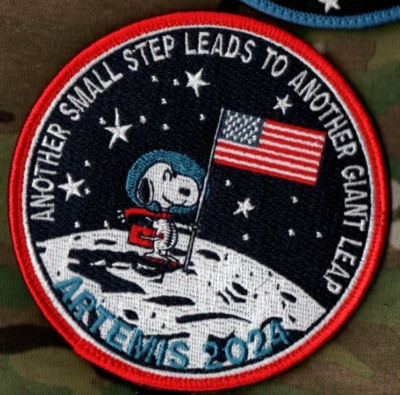 Nasa Esa Jaxa Csa SLS Artemis Aufgabe Orion Spacecraft Mond Snoopy Vêlkrö-patch