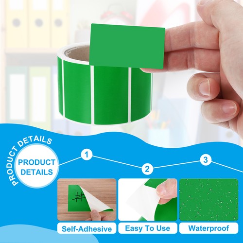 300pcs Colored Direct Thermal Labels Sticker 2.25x1.25 Inch, Green - Picture 3 of 6
