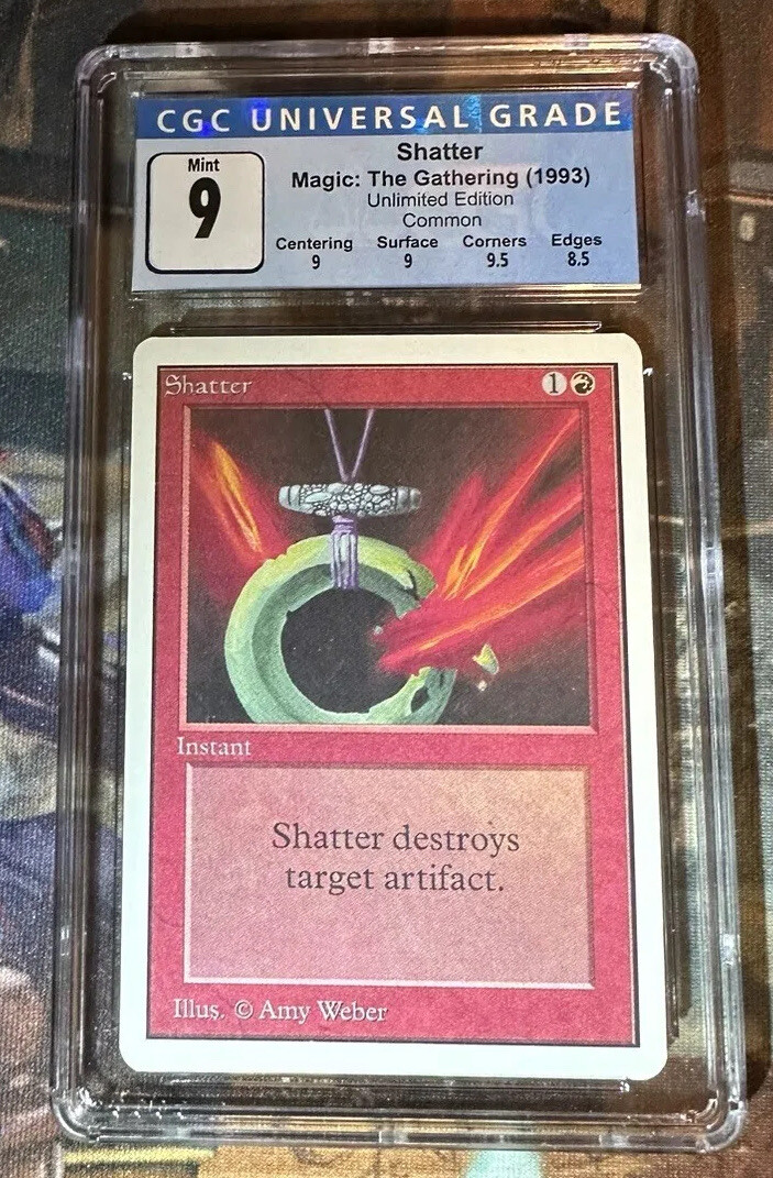 1 x Unlimited Shatter -Graded CGC Graded 9.0 -2nd Ed.-Magic The Gathering - MTG