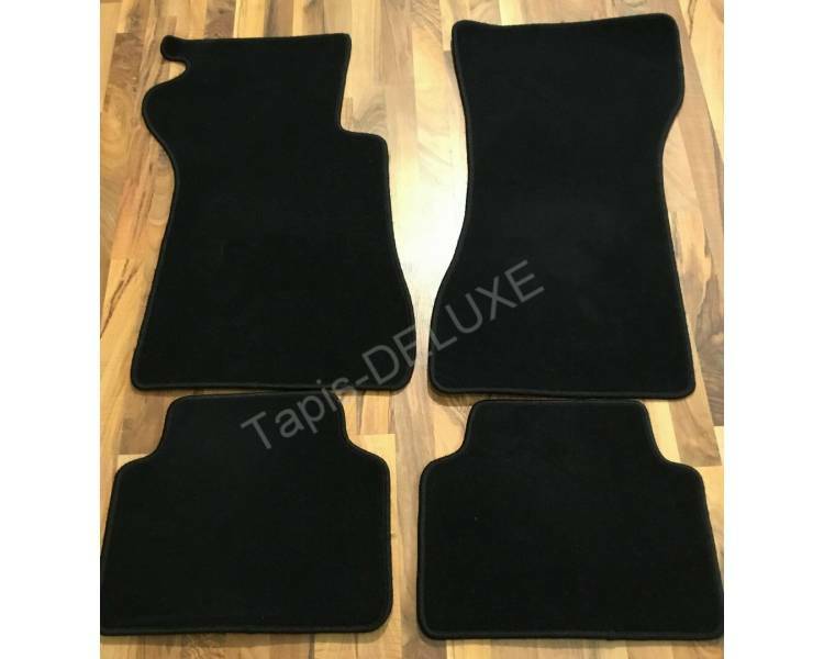Tapis de sol sur mesure pour Opel Manta A 1970-1975 en moquette noire dense