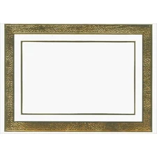 Embossed Gold Foil Border Box of 15 Photo Holder Christmas / Holiday Cards