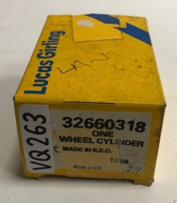 LUCAS GIRLING 32660318 VECO VQ263 REAR LEFT RIGHT WHEEL CYLINDER VOLVO 340 360