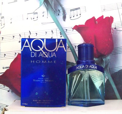 Princesse Marina De Bourbon Aqua Di Aqua Homme EDT Spray 1.7 FL. OZ. NWB