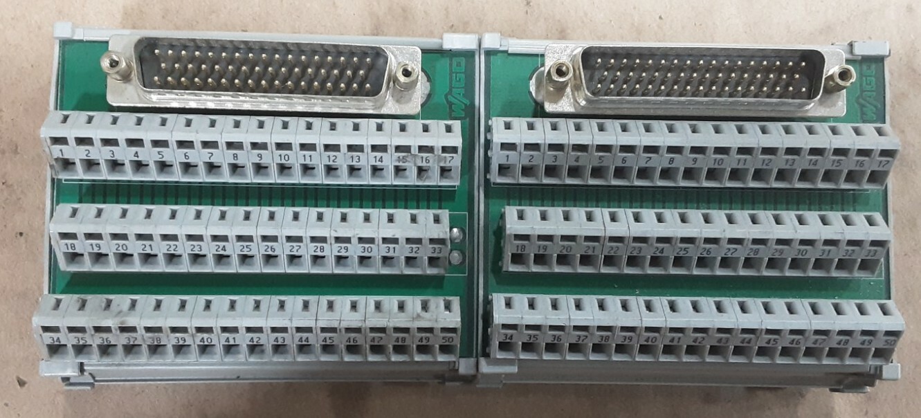 Lot of 2 - TERMINAL BLOCKS WAGO 236 BOARD DIN #2005I71