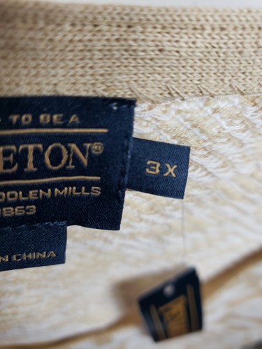 Pendleton women’s Beige white Vest 3X Linen Blend New pullover - Picture 10 of 12
