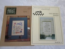 Lot -2 Cross Stitch CHARTS BENT CREEK SAMPLER...