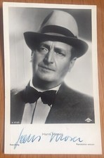 Hans Moser +1964 signiert Original Film Autogramm Karte Unterschrift Signatur