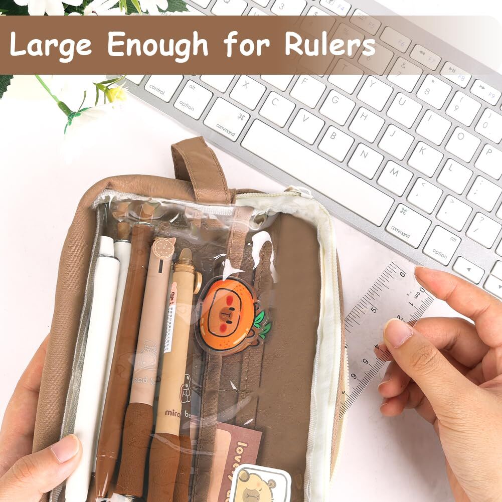 Trousse Scolaire Fille Grande Trousse À Crayons De Grande Capacité Pencil Case Pochette Stylo