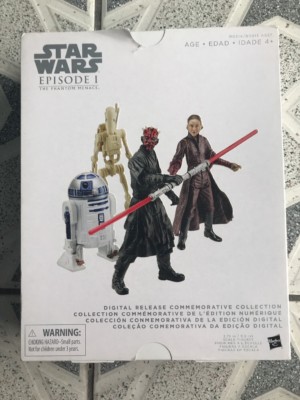 Maul R2 D2 NIB!!! STAR WARS Episode 1 COMMEMORATIVE SET w/ Darth Maul, Padme, R2 ...