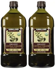 2 x Kirkland Signature Organic Extra Virgin Olive Oil, 4 L