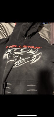 HELLSTAR BLACK HOODIE - Size MEDIUM