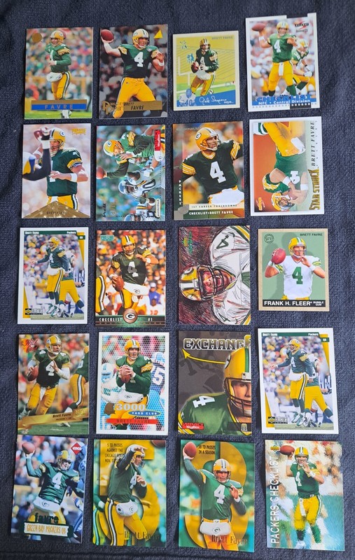 20 Brett Favre HOF Packers Cards Fleer Ultra Score Skybox MVP Donruss Topps UD