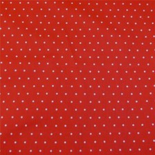 Tiny White Polka Dots on Red, Springs Cotton, Per 1/2 Yd Pls Read Description