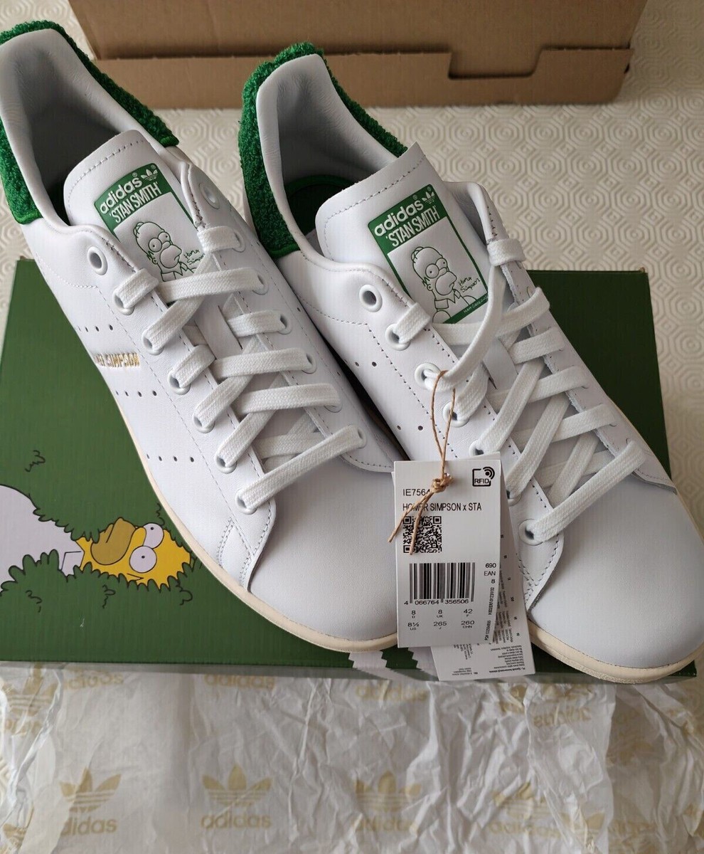 SIZE 7.5 Adidas Stan Smith / The Simpsons Homer Simpson .Like-New with box Adidas Stan Smith Homer Simpson | eBay UK main image 4