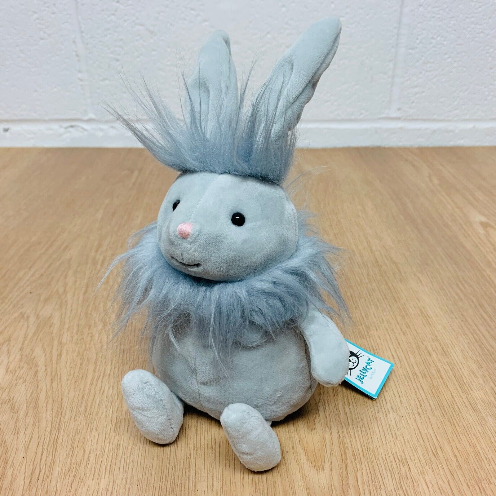 Official Jellycat Silver Flumpet Bunny Rabbit Soft Cuddly Toy Plush with Tag