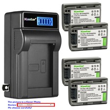 Kastar Battery LCD Wall Charger for Sony NP-FP50 NP-FP51 Sony DCR-DVD304 DVD304
