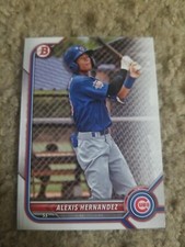 ALEXIS HERNANDEZ 2022 BOWMAN DRAFT CARD #BD-173 CUBS (ROOKIE PROSPECT BASE)