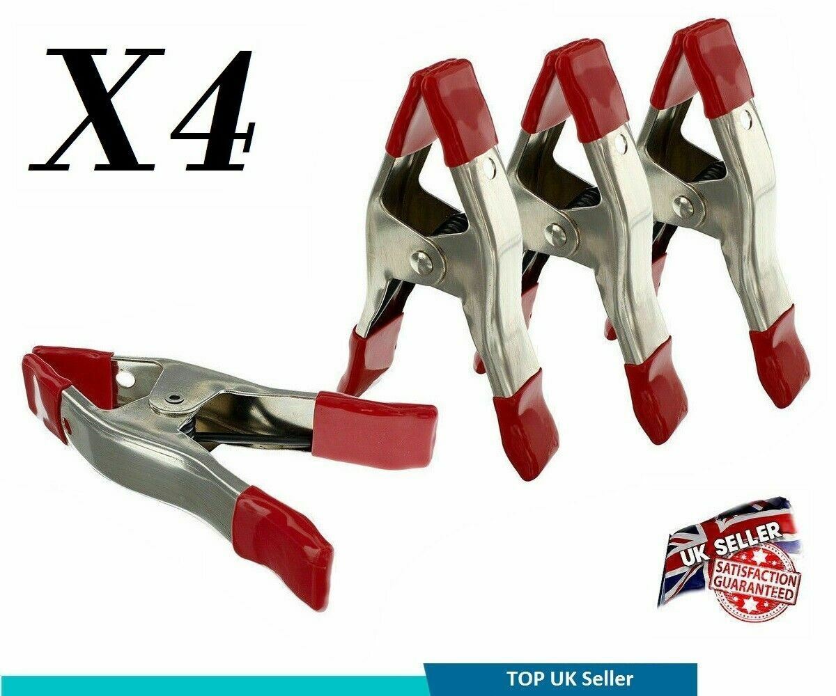 4" Heavy Duty MARKET STALL SPRING Large Strong Metal CLAMPS Clips For