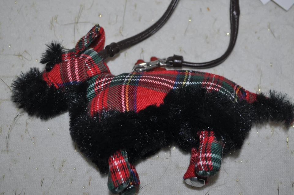 Fuzzy Nation Tartan Scottie Dog Wristlet Coin Purse Mini Bag DAMAGED Strap AS-IS - Image 4 of 4