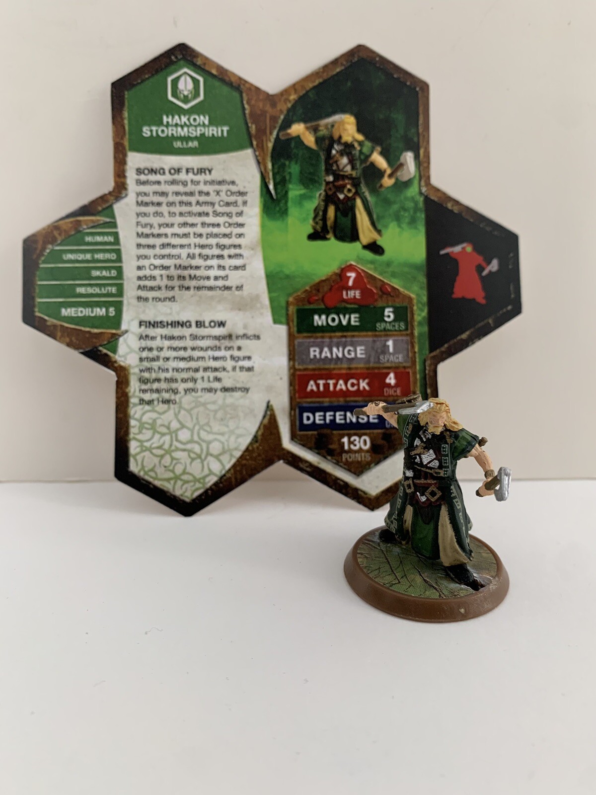 Figurine HAKON ICONIC SKALD - Pathfinder / Reaper - Guerrier Nain En Métal 40mm Pour JDR