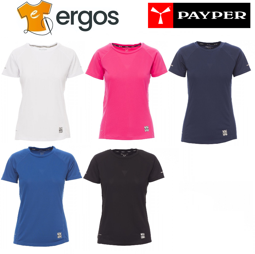 PAYPER RUNNING LADY T-Shirt Donna Sport Fitness Manica Corta Corsa