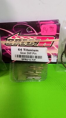Vintage RC Part SPEC R#SPR 10-TIP TITANIUM GEAR DIFF PIN FOR X-RAY X2,X3,NIP