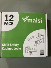 Vmaisi Child Safety Cabinet Locks - 12 PACK - New