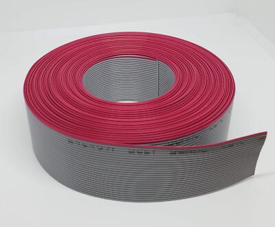 - 26P 10 Meters or 33 Feet Roll IDC Silver Flat Ribbon Cable for 2.54mm 0.1'' ...