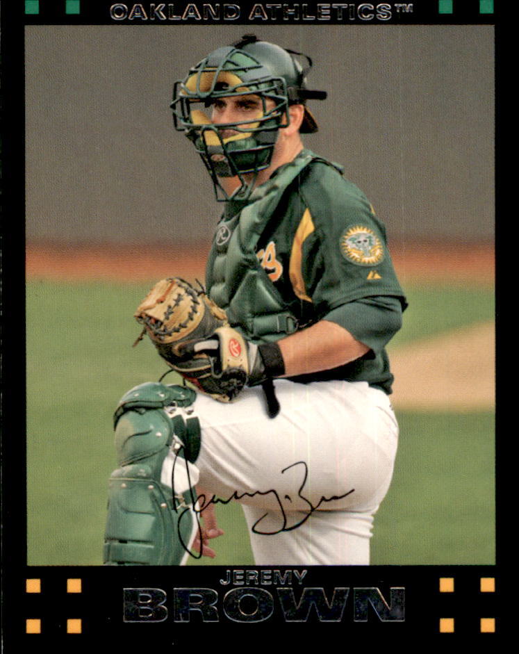 2007 Topps Red Back #624 Jeremy Brown Oakland Athletics | eBay