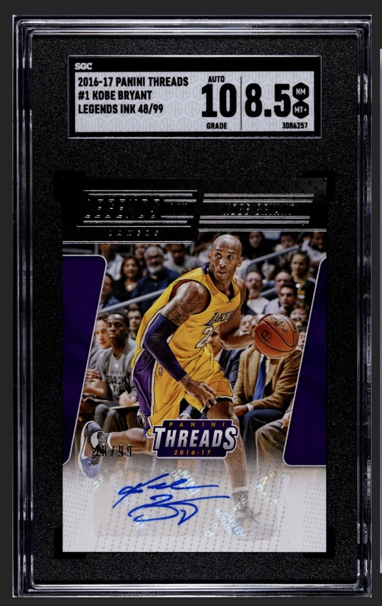 Kobe Bryant Basketball Trading Cards Autographed Sports 2016-17