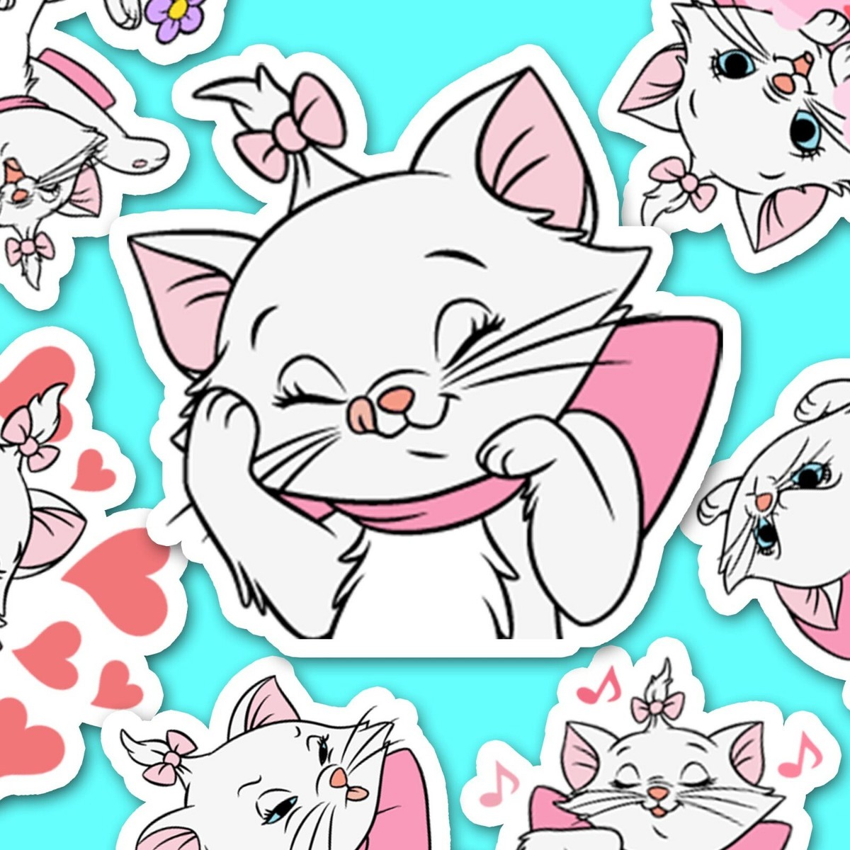 Disney Aristo Cats Marie デコシール＆ページマーカー Disney Aristo Cats Marie デコシール＆ページマーカー