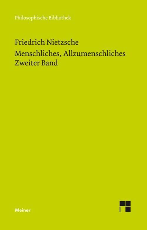Thumbnail - Menschliches, Allzumenschliches 2 (neue Ausgabe 1886) Friedrich