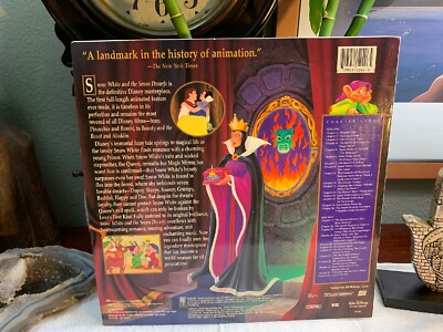 WALT DISNEY SNOW WHITE AND THE SEVEN DWARFS LASER DISC Pristine