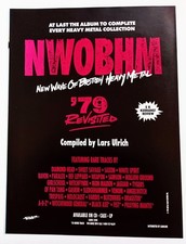NWOBHM~'79 REVISITED~LARS ULRICH~1991 ALBUM PROMO~PRINT MAGAZINE AD POSTER PINUP