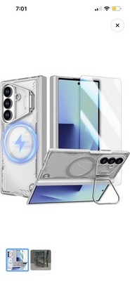 Nillkin for Samsung Galaxy Z Fold 7 Case, Compatible with MagSafe Clear Gray