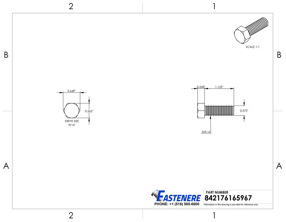 3/8-16 Hex Head Bolts Stainless Steel All Lengths and Quantities In Listing