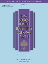 Easy Songs for Beginning Soprano Part 2 Piano Sheet Music Book Online Audio