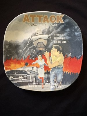 Attack From Outer Space Plate 8x8 Mulberry Home Collection Wall Art Home Decor