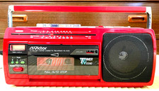 Victor TV-FM-AM 3-BAND CASSETTE RECORDER RC-S200 boombox Used