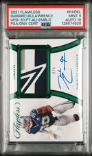 2021 PANINI FLAWLESS UPDATE #PADEL DEMARCUS LAWRENCE 2/5 PSA 9 AUTO 10