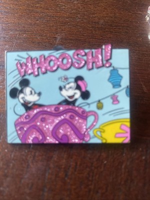 Disney Parks Attraction Trading Pin Tea Cup   Whoosh  2018 Mickey & Minnie Glitt