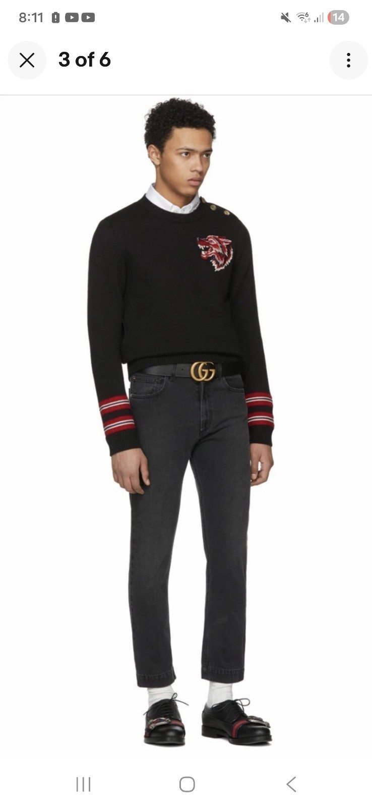 Gucci Super Heavyweights Wolf Patch Sweater - image 9
