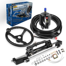 200HP Hydraulic Steering Kit for Boats, Outboard Marine Steering System