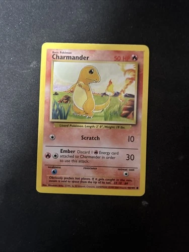 Charmander 46/102 - Pokemon TCG Base Set (1999) - Unlimited D54