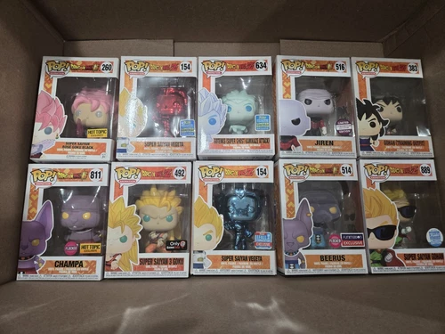 Dragon ball Z/Super Exclusive Funko Pop Lot