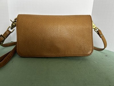 Libaire East West Convertible Camel Purse Bag Crossbody Small