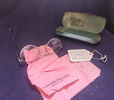 Vintage 1930's Antique Bausch Lomb Ful-Vue 21 Safety Glasses Steam Punk Used