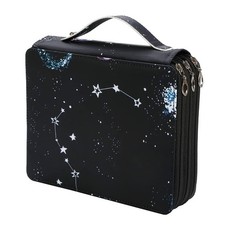 120 Slots Portable Pencil Case Organizer, Printing Pattern, Colored, Artist